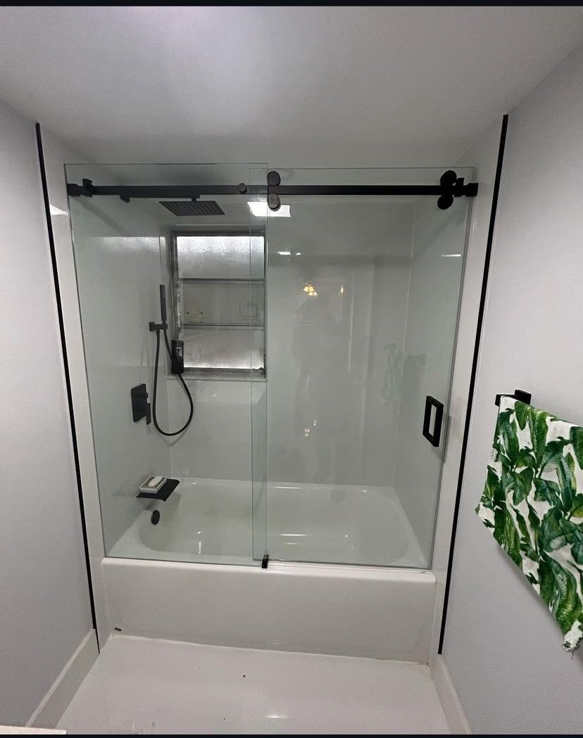MAMPARAS, STEELDOOR, FRONTAL, TEMPLADO, VIDRIO, DUCHA, BAÑERA